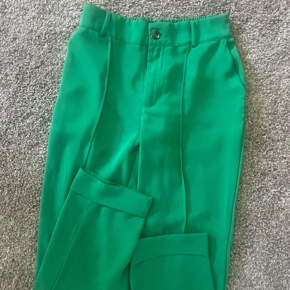 Vibrant Green Trousers
